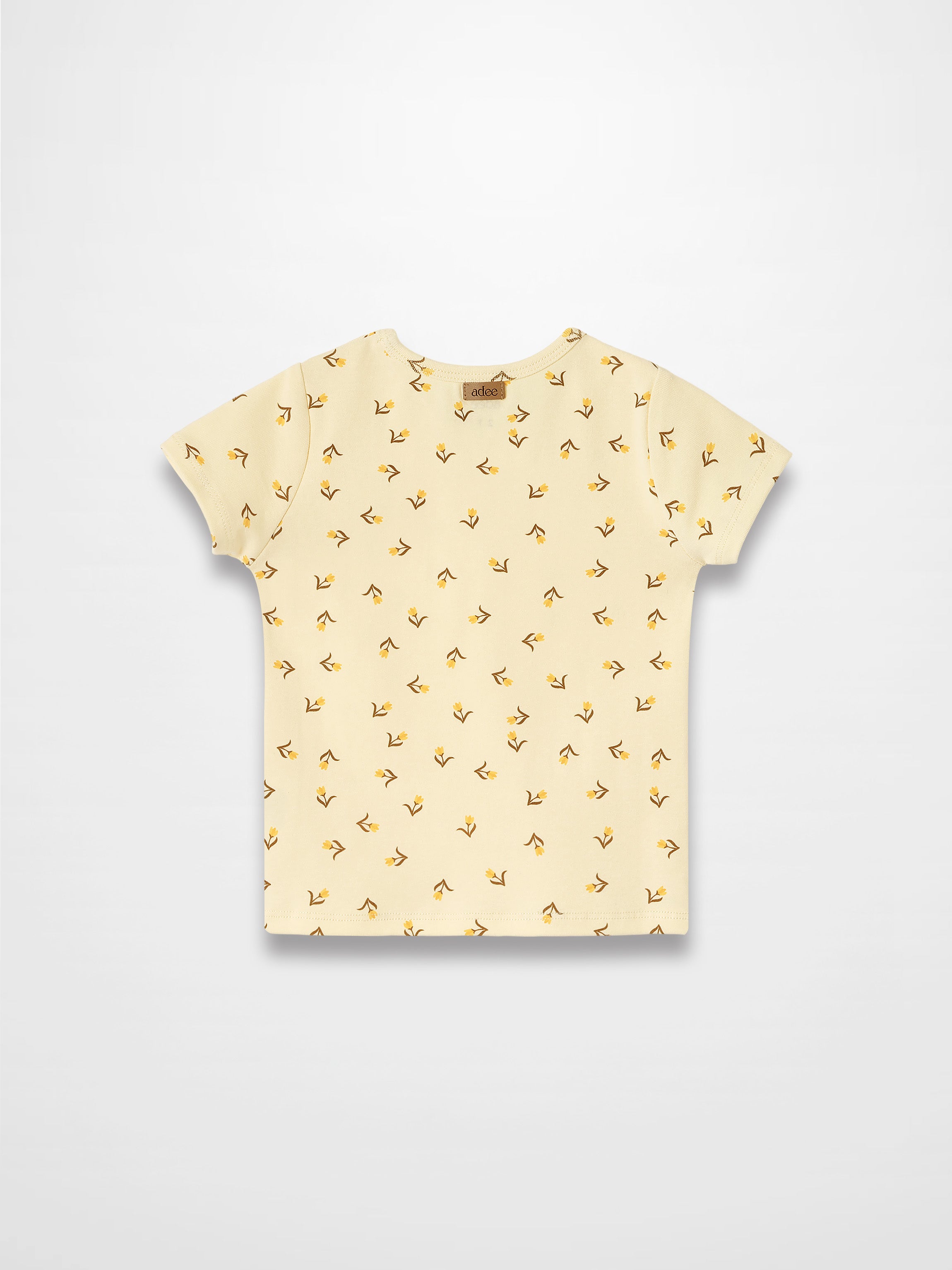 Butter Yellow Tulip T-shirt - Short Sleeve
