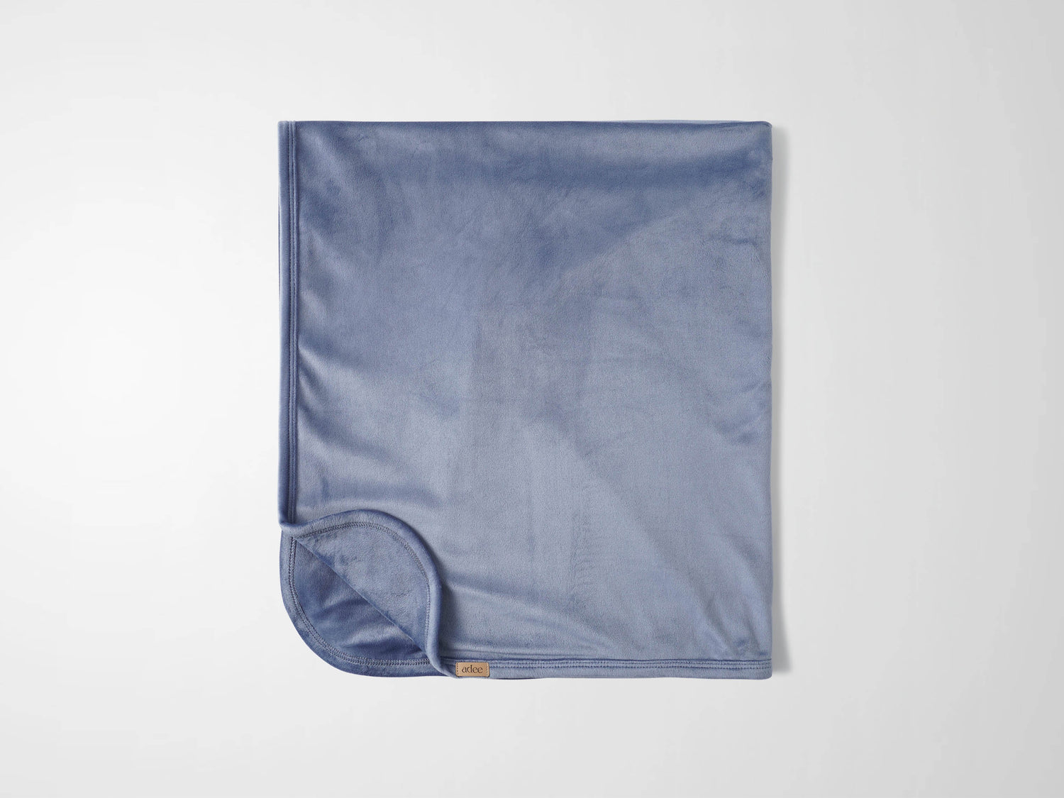 Velour Crossover Blanket - Slate Blue
