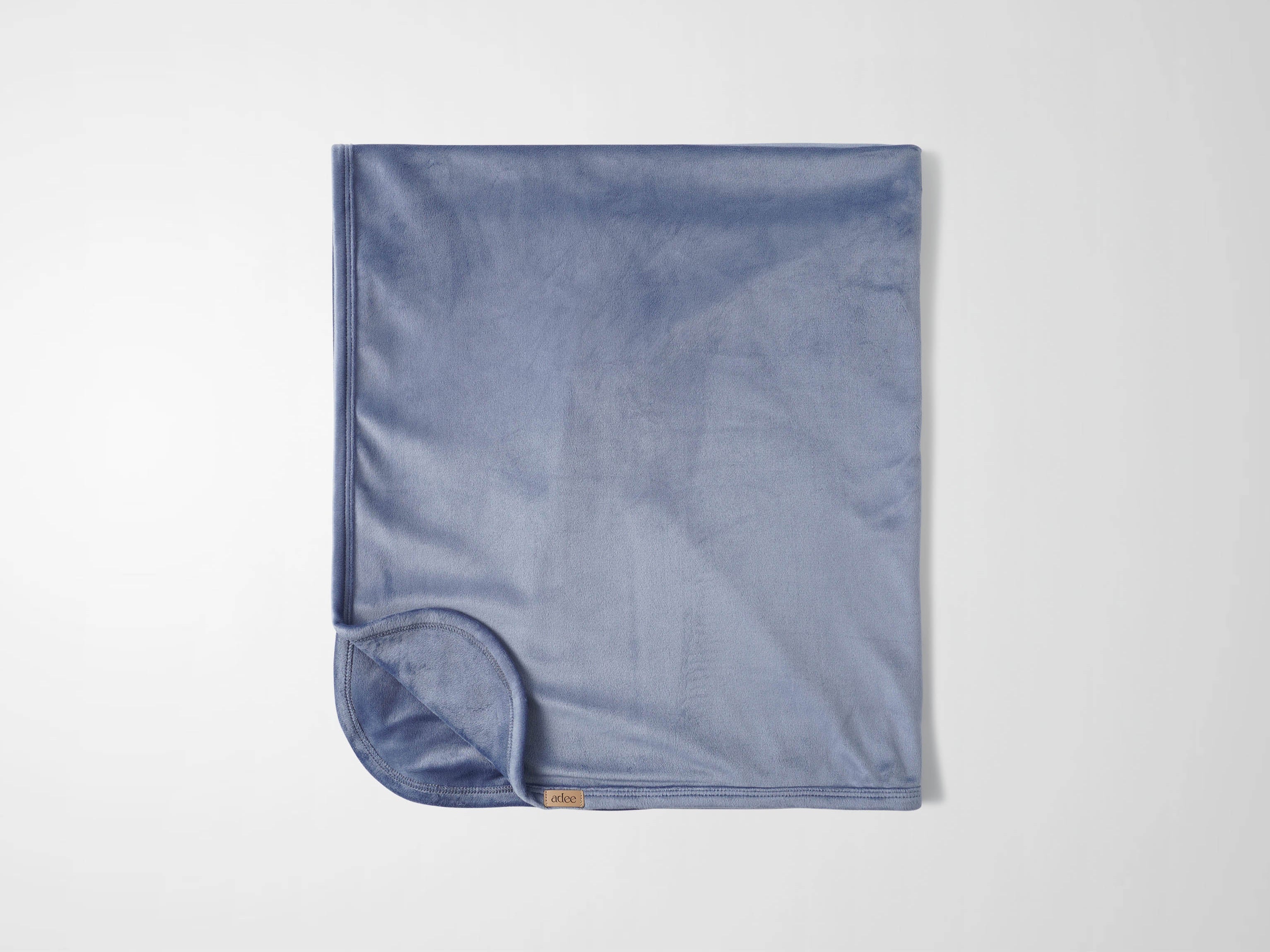 Velour Crossover Blanket - Slate Blue