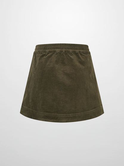 Corduroy Skirt - Green