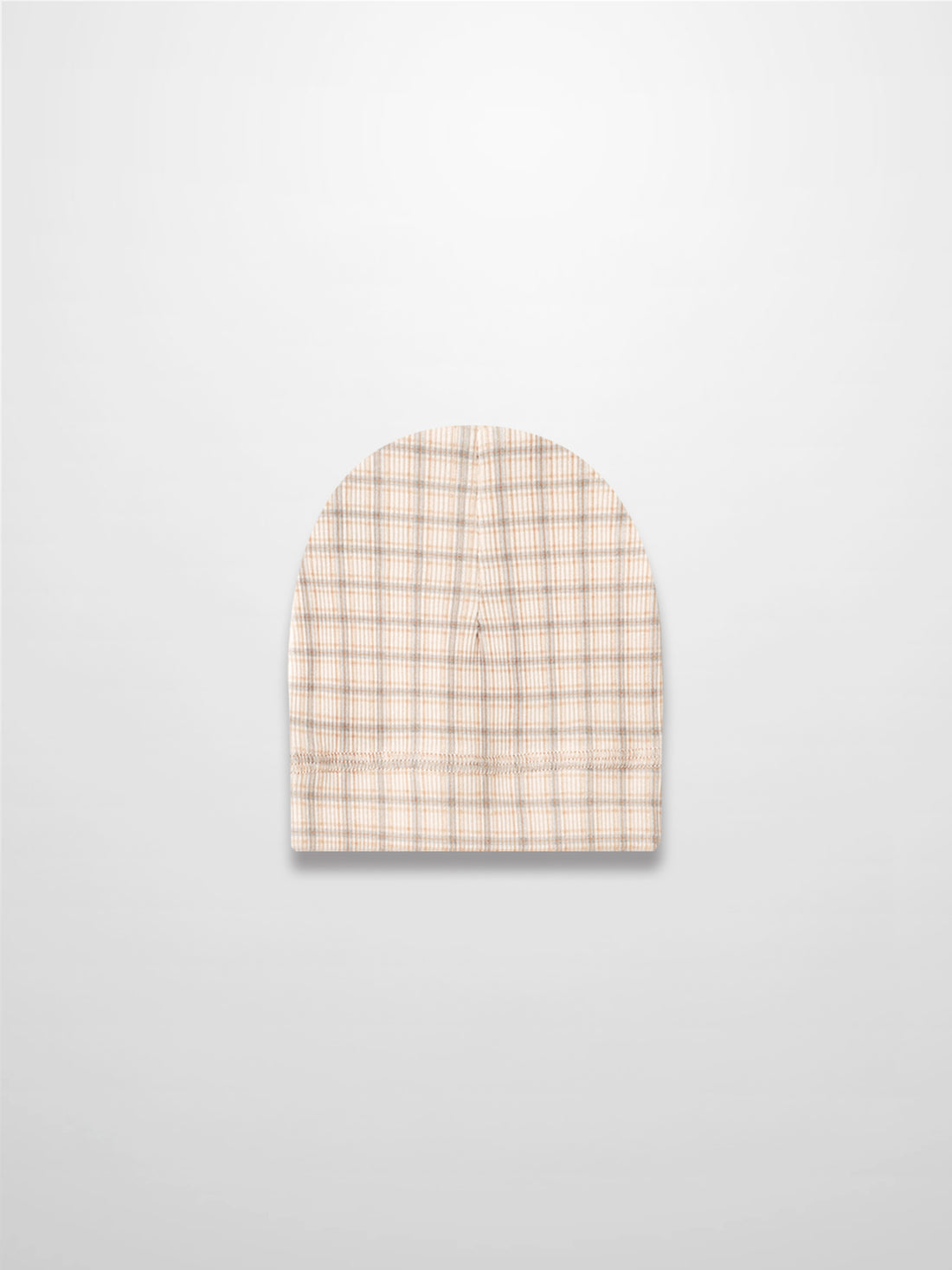 Oatmeal Grid Hat - Blue