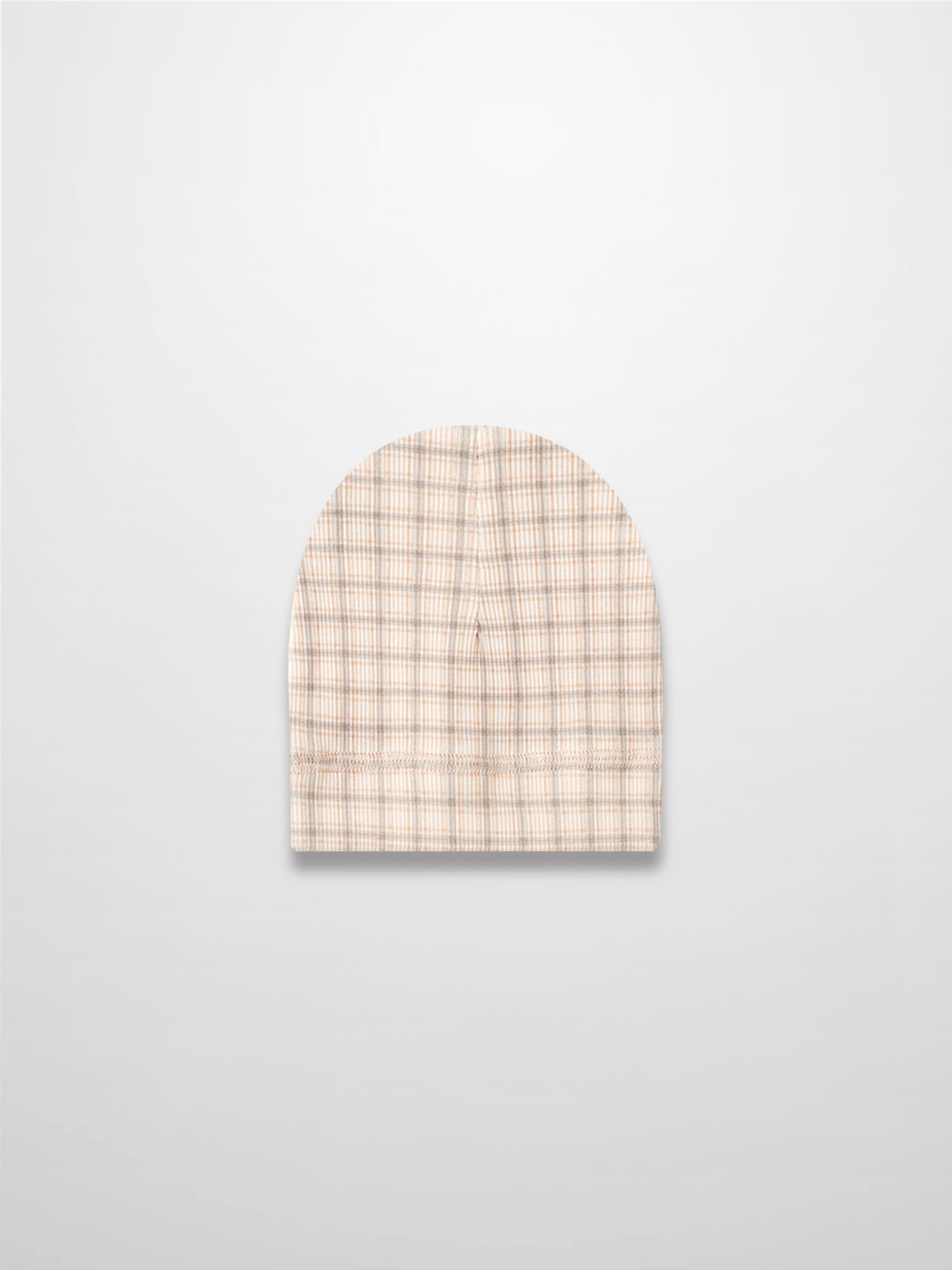 Oatmeal Grid Hat - Blue
