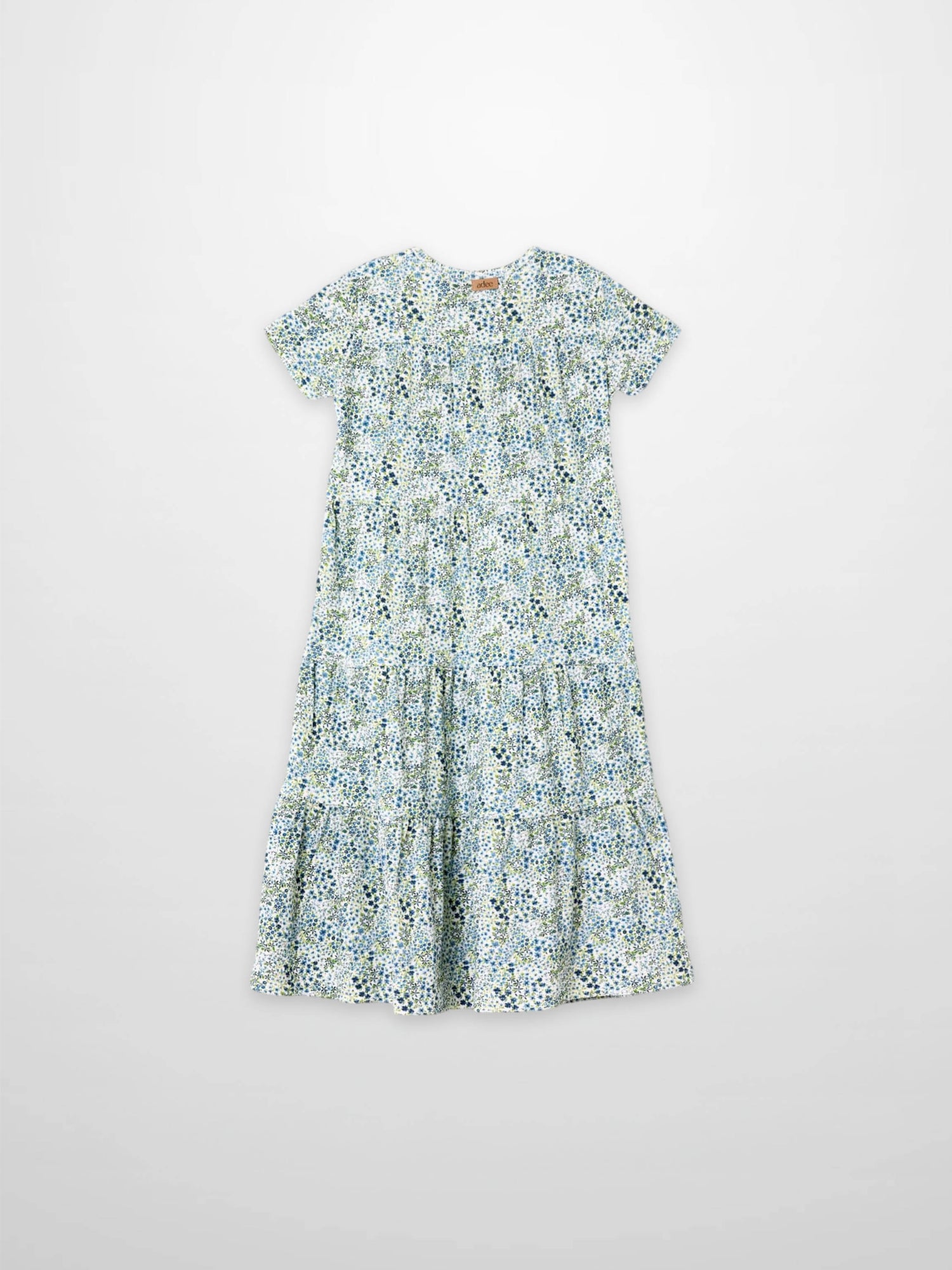 Blue Floral Robe - Short Sleeve