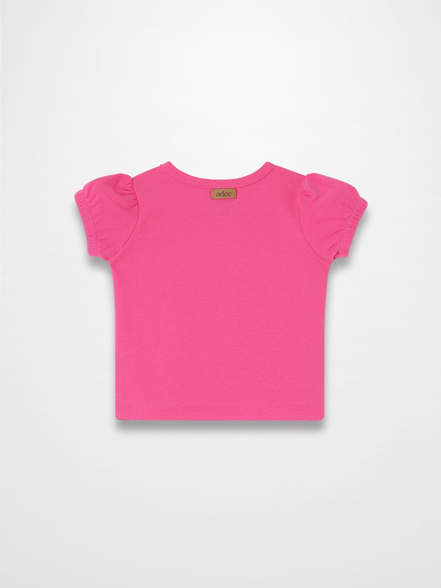 Short Sleeve Bubble T-Shirt - Pink