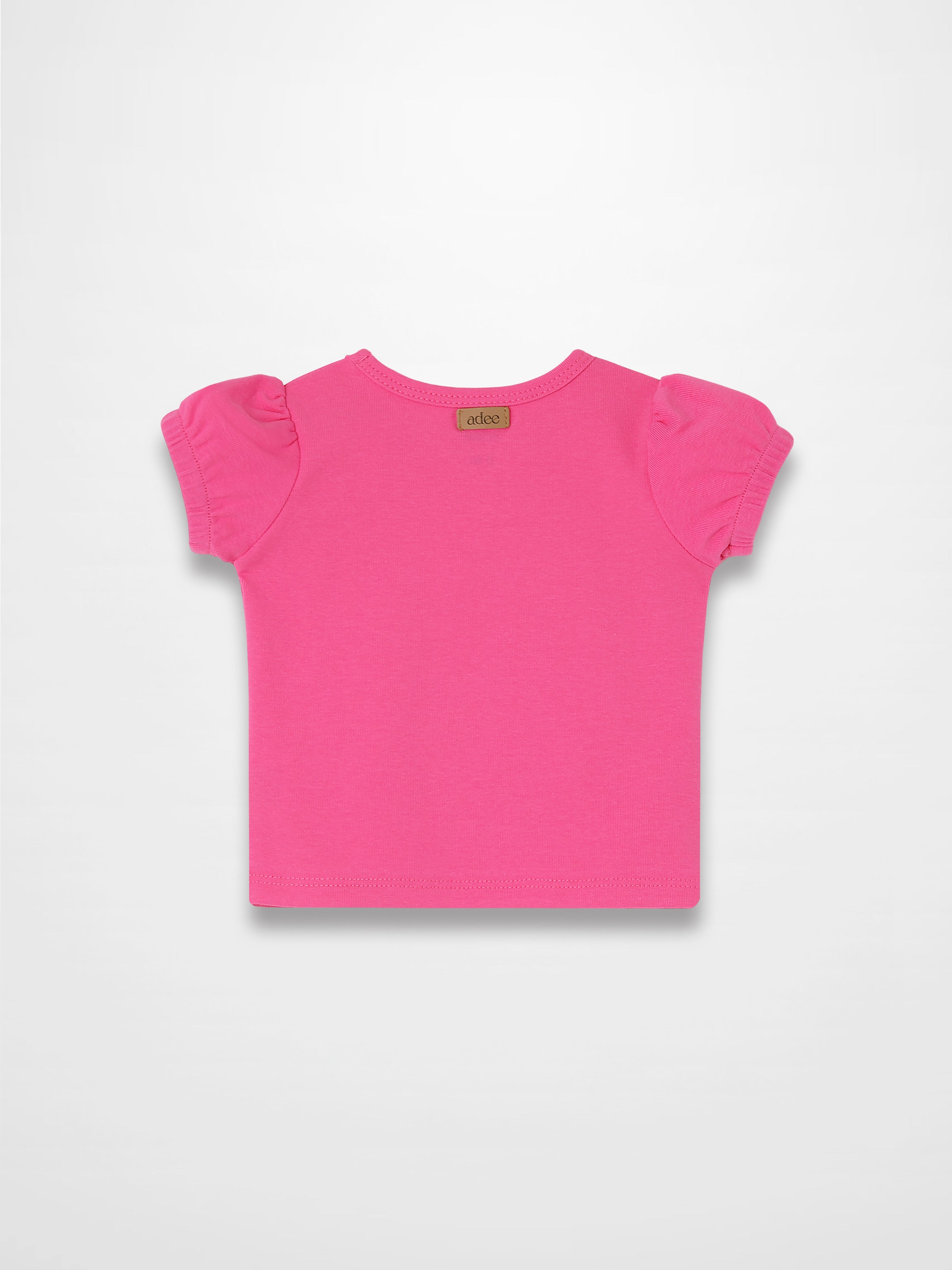 Short Sleeve Bubble T-Shirt - Pink