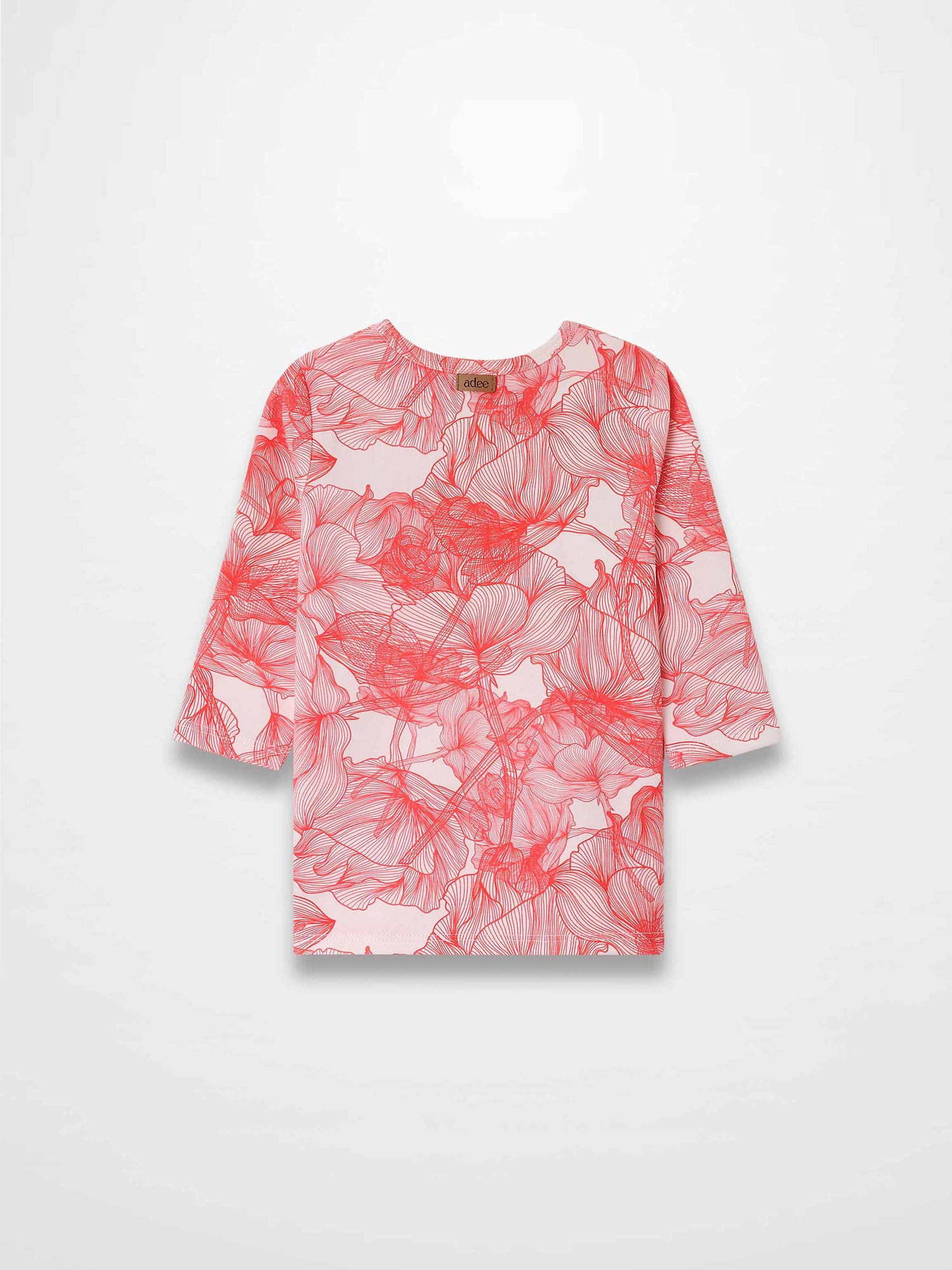 Pink Petal 3/4 Sleeve T-shirt