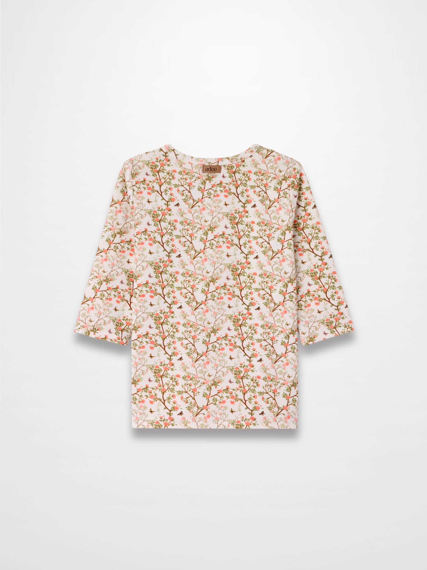 Spring Floral 3/4 Sleeve T-shirt