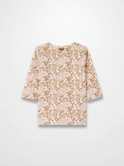 Spring Floral 3/4 Sleeve T-shirt