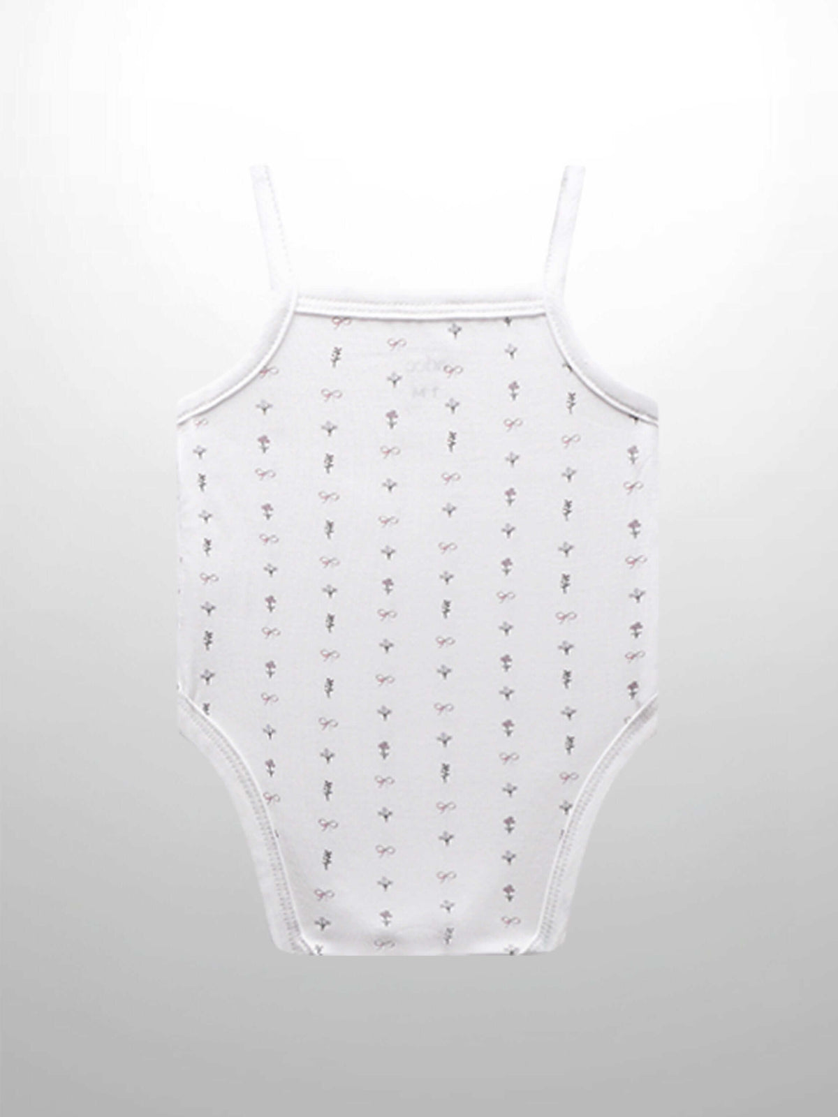 Bow undershirt for baby girls