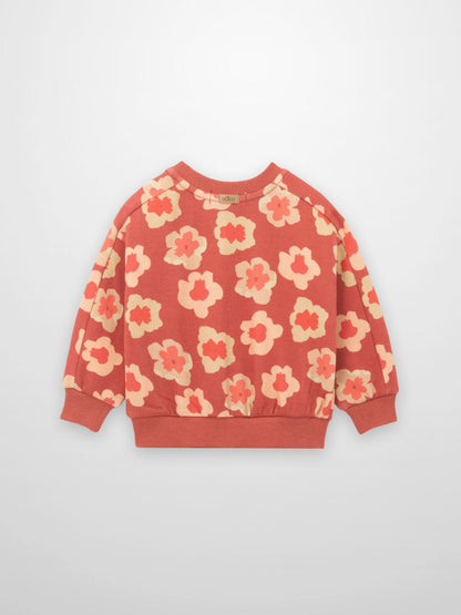 Red Flower Sweatshirt