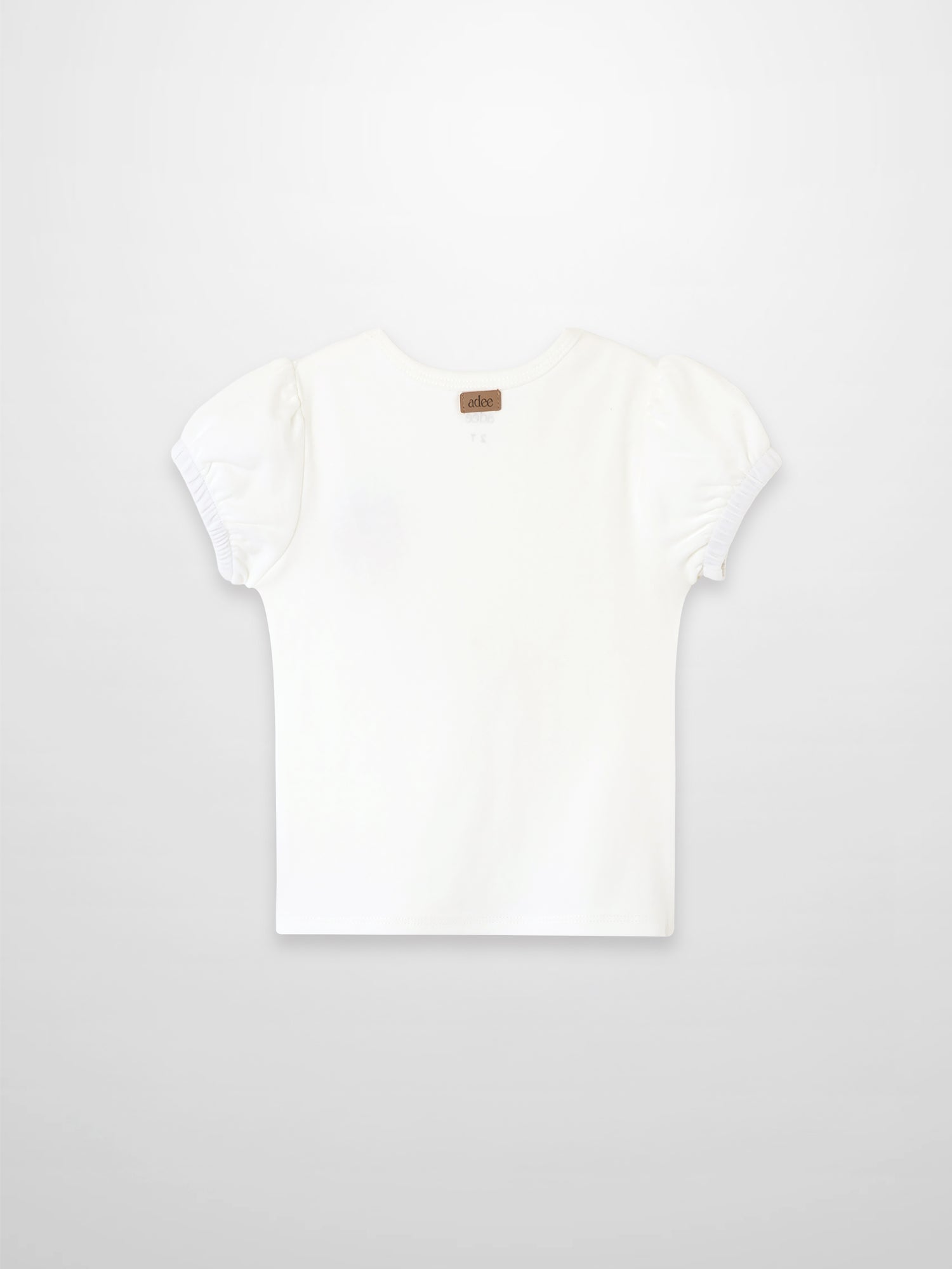 Embroidered Strawberry Short Puff Sleeve T-shirt