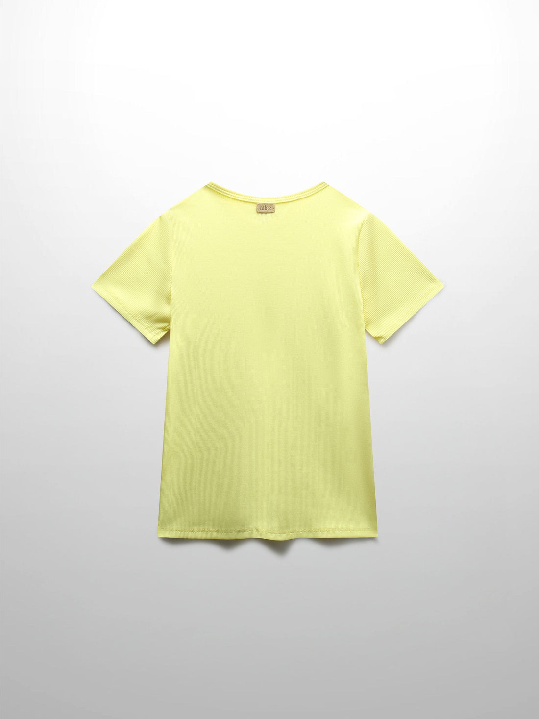 Yellow Ribbed T-Shirt