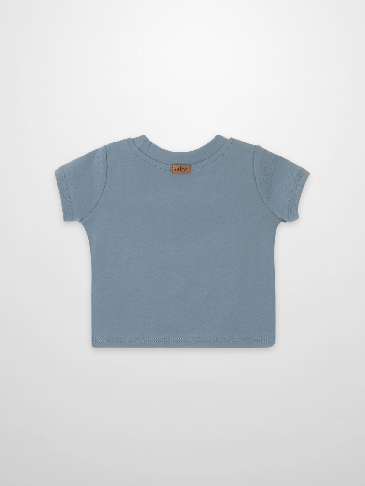 Baseball T-shirt for boys, light blue short-sleeve, Adee brand top