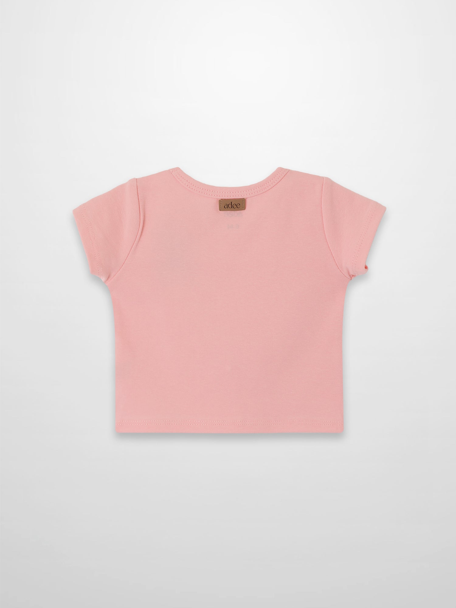 Short Sleeve Emblem T-shirt - Light Pink