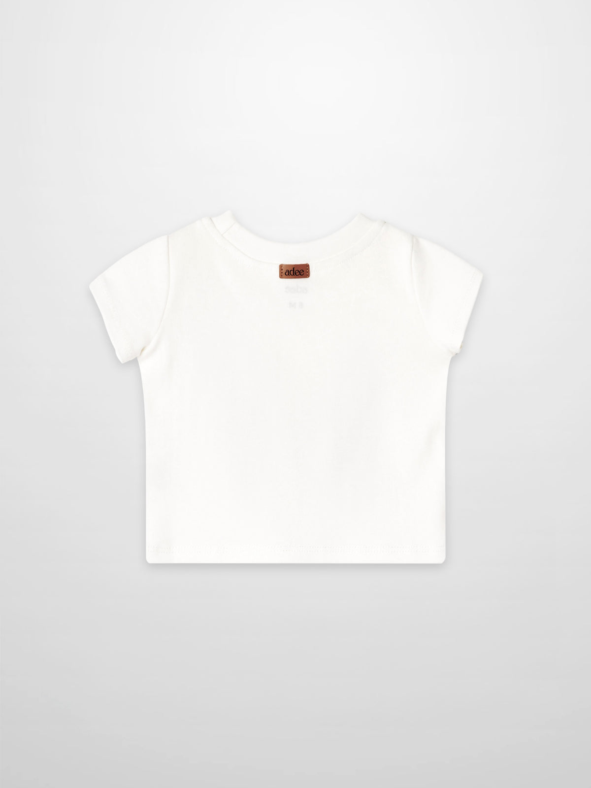 Surf Board T-shirt for babies, white short-sleeve top by Adee