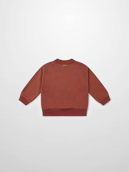 Embossed Mug Sweatshirt - Rust