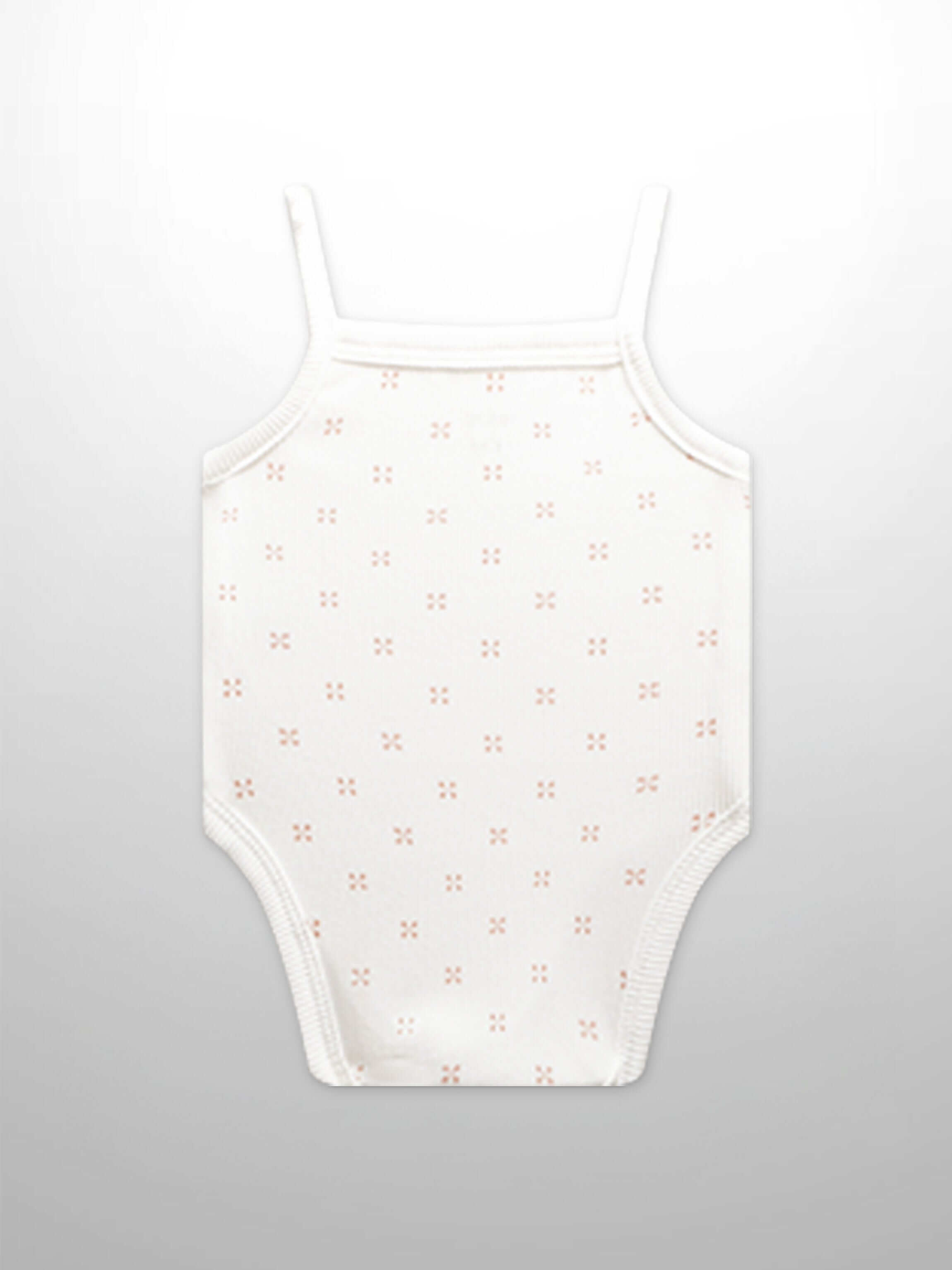 Pink patterned baby bodysuit undershirt