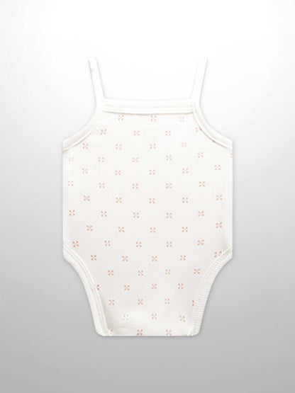 Pink patterned baby bodysuit undershirt