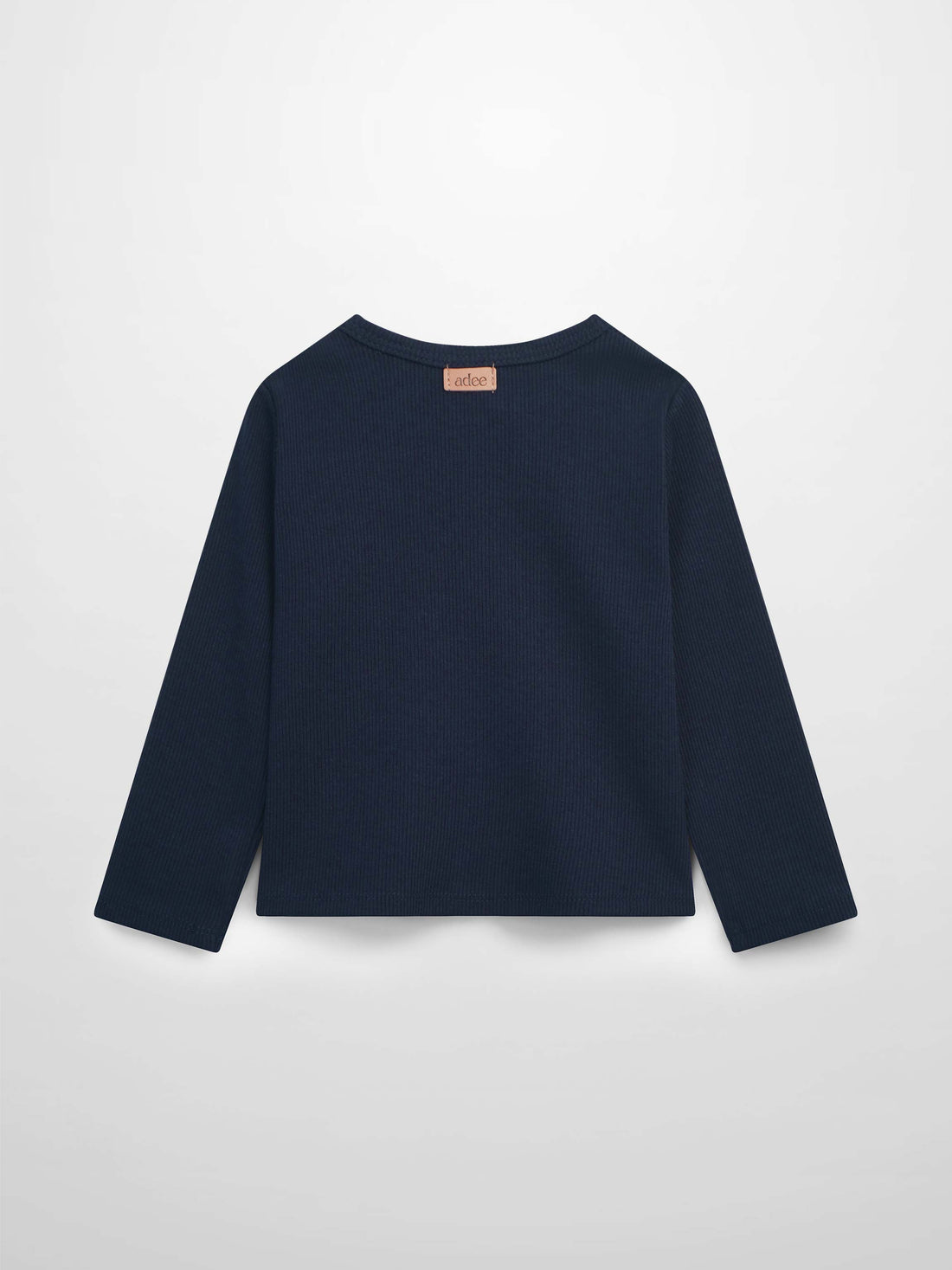 Thin Ribbed Cardigan - Navy