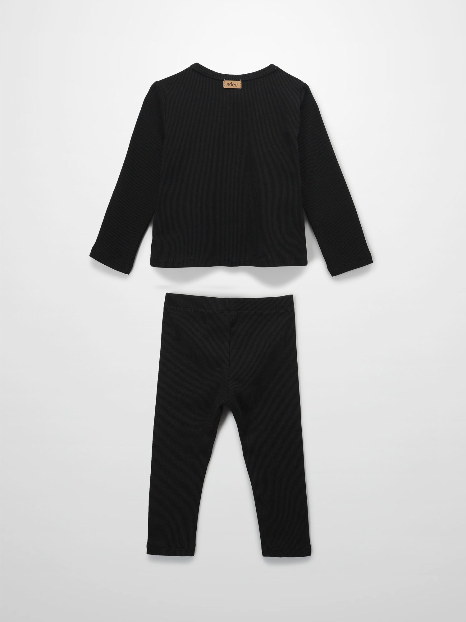 Thin Ribbed Pajama - Black