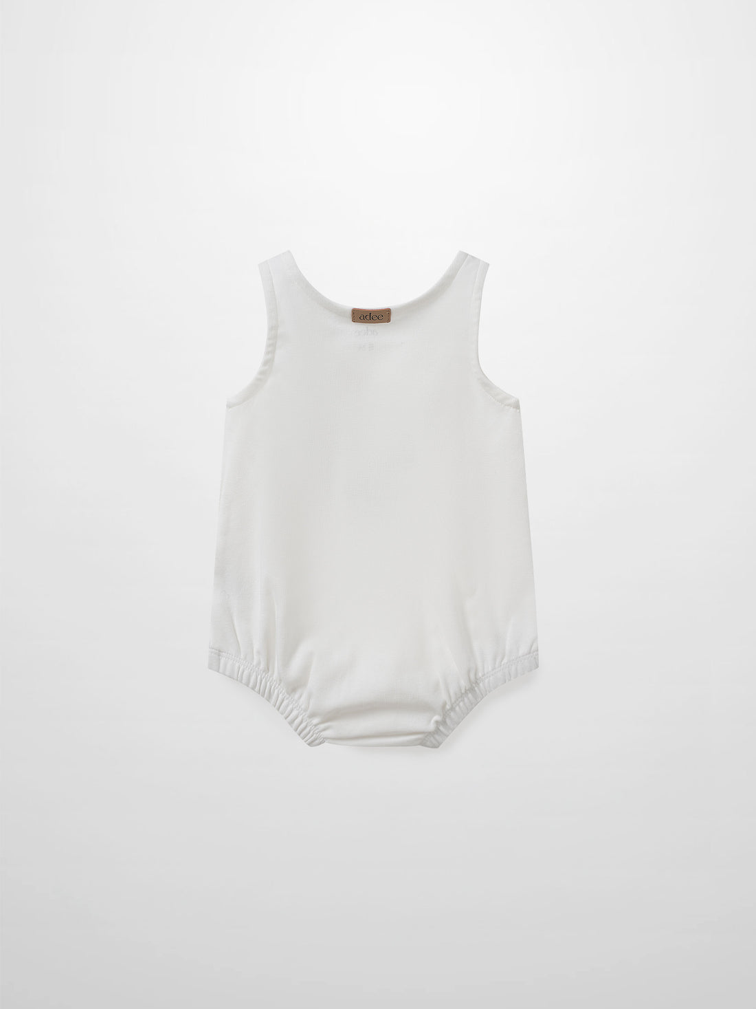 Mini Gallery Romper by Adee, white baby boys romper