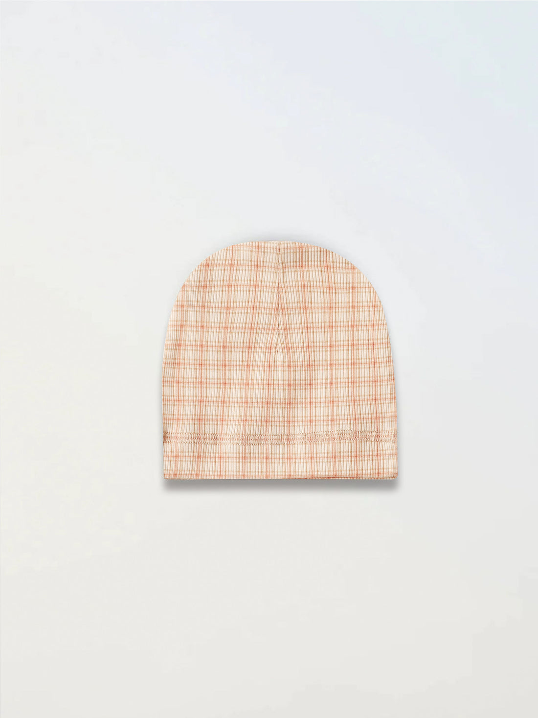 Oatmeal Grid Hat - Pink