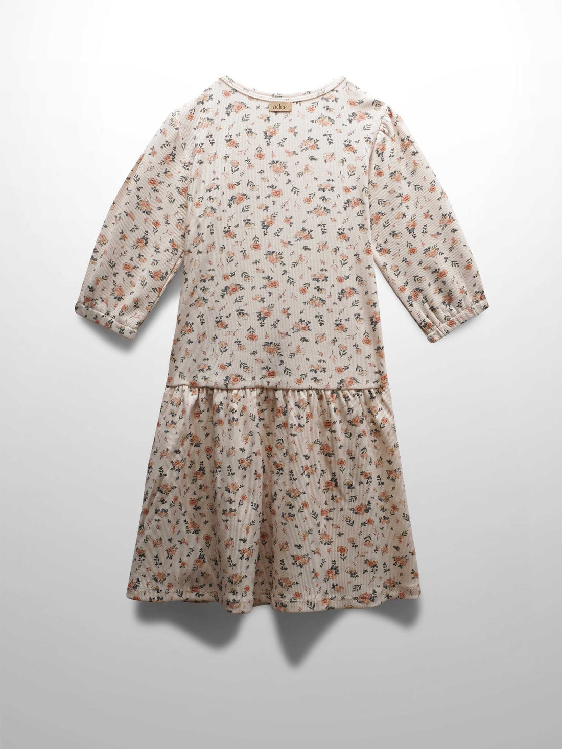 Petit Floral Dress- 3/4 Bubble Sleeve