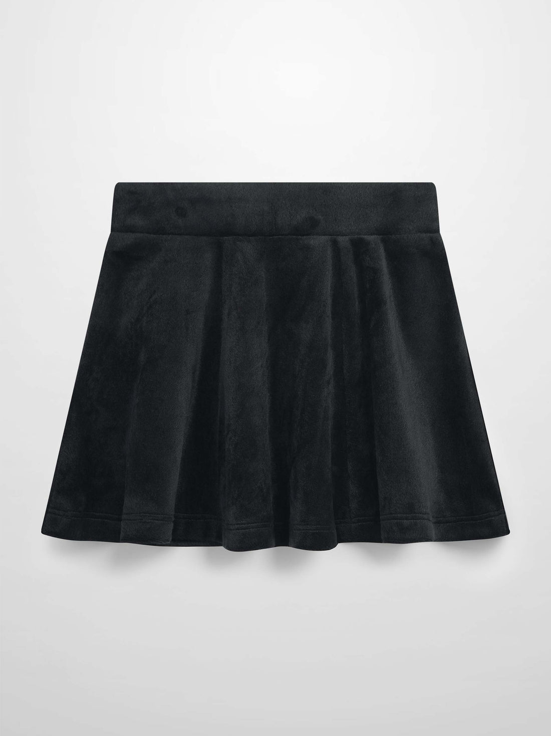 6 Panel Skirt- Black Velour