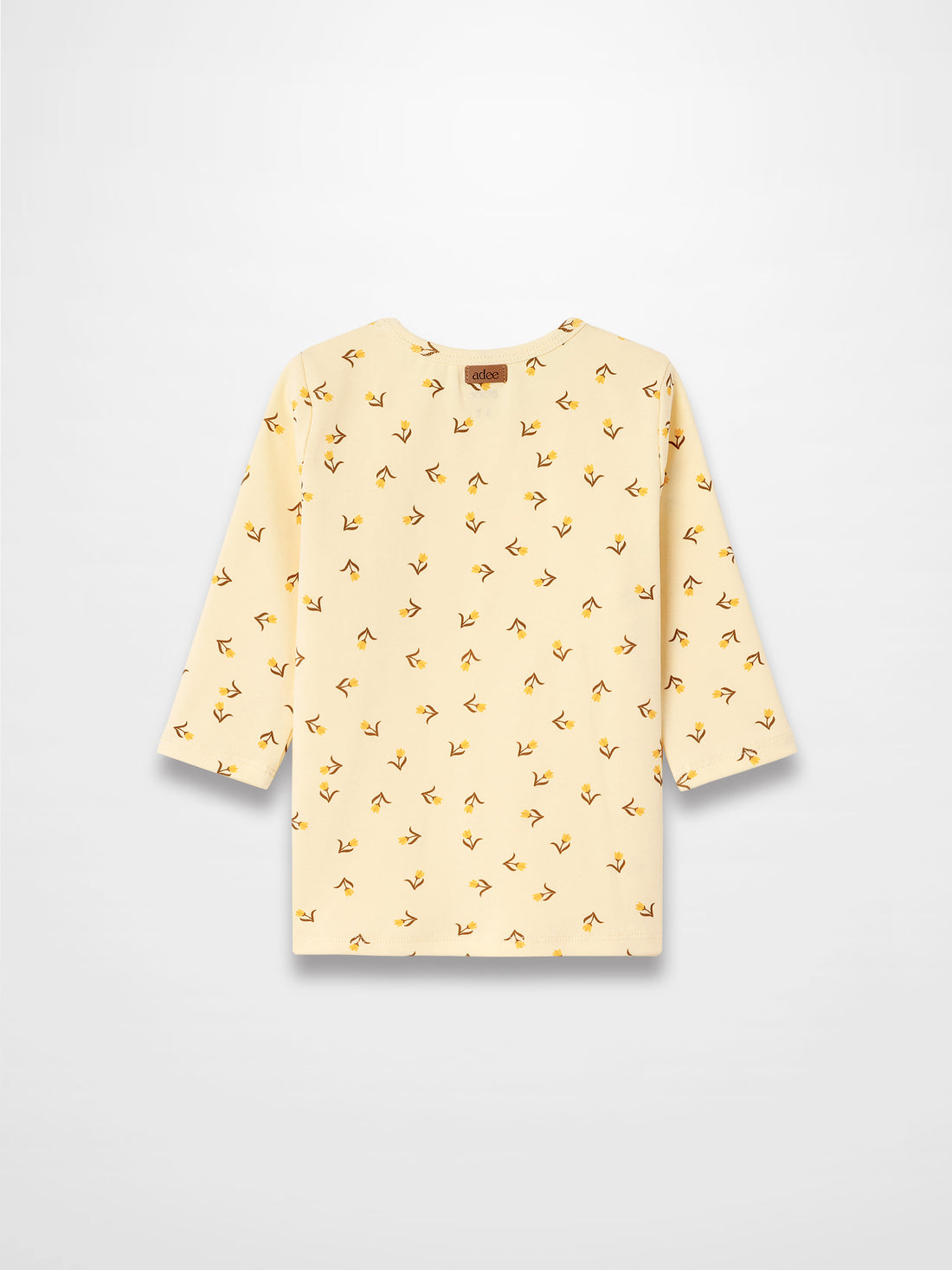 Butter Yellow Tulip T-shirt - 3/4 Sleeve