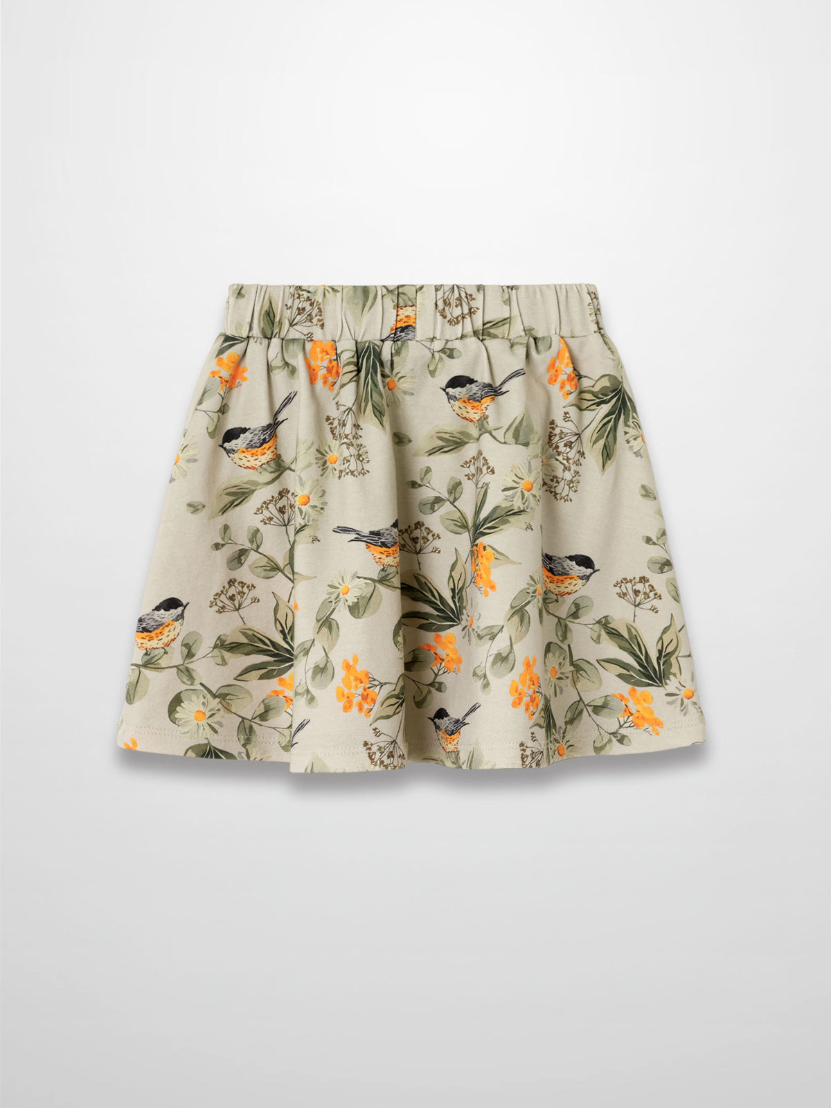 Garden Finch Circle Skirt by Adee; beige girls&