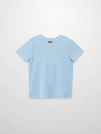 Thin ribbed light blue boys&