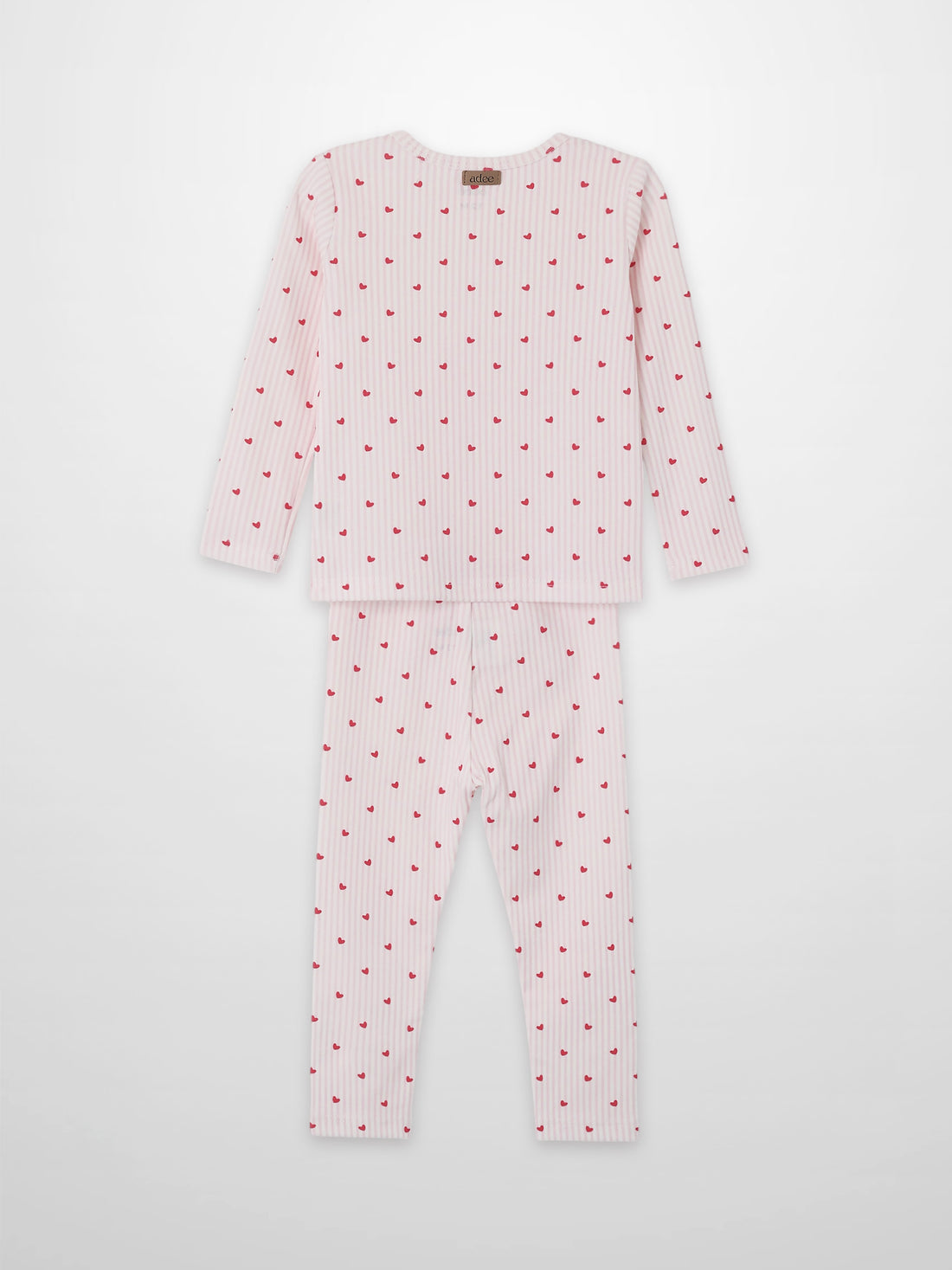 Pink Heart Pajamas two-piece girls&