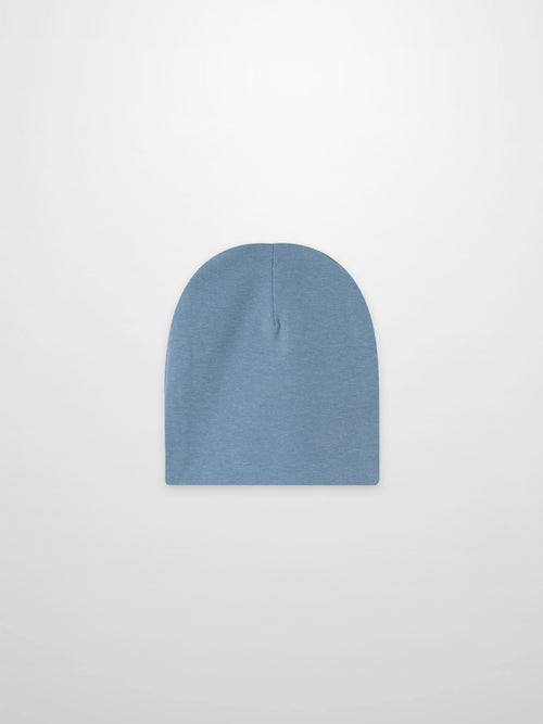 Blue Anchor Beanie; light blue knit hat for boys, Adee apparel