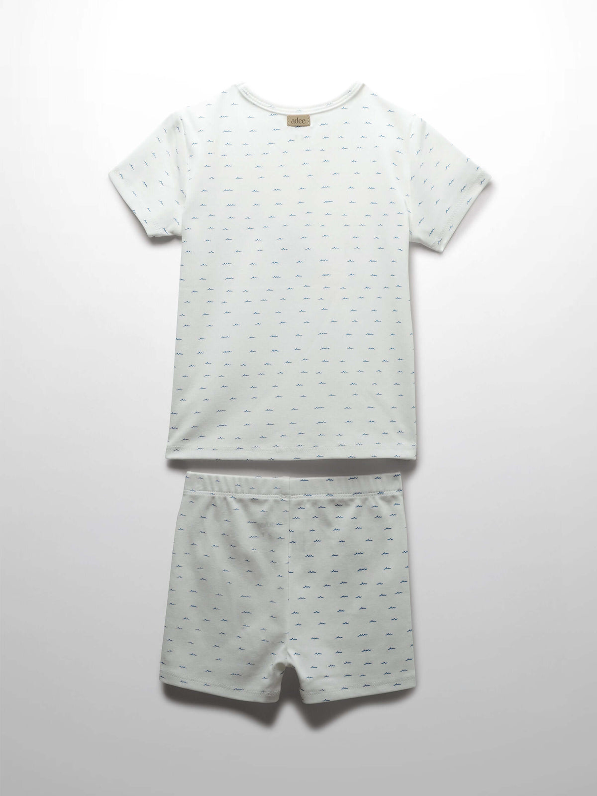 Boys white t-shirt and shorts set