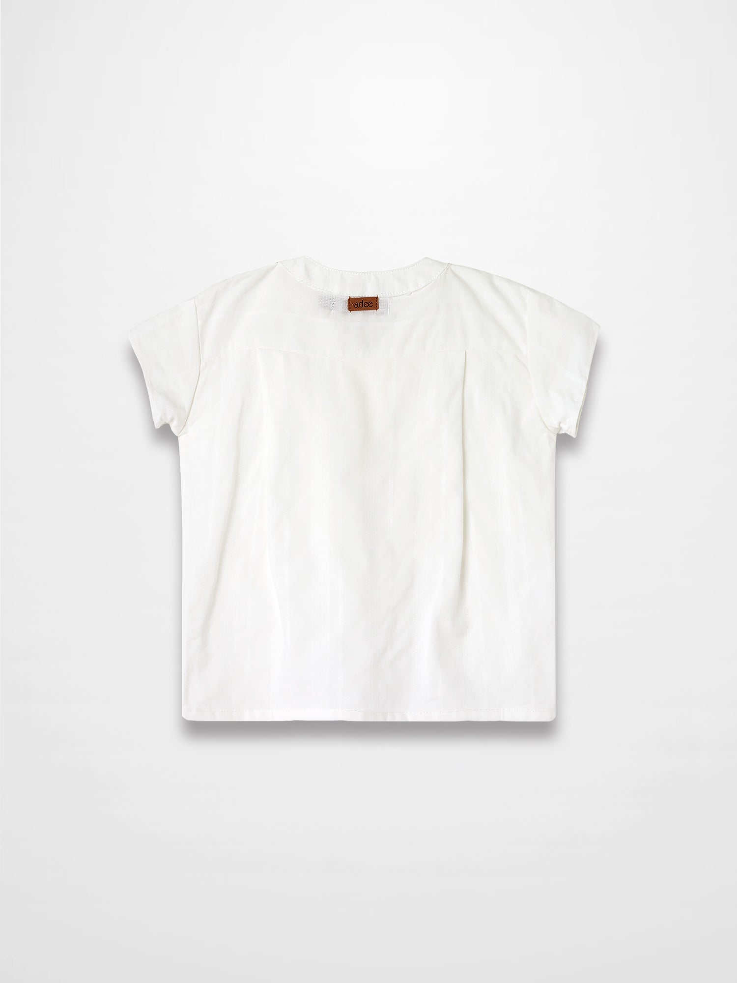 Textured White Cotton Shirt