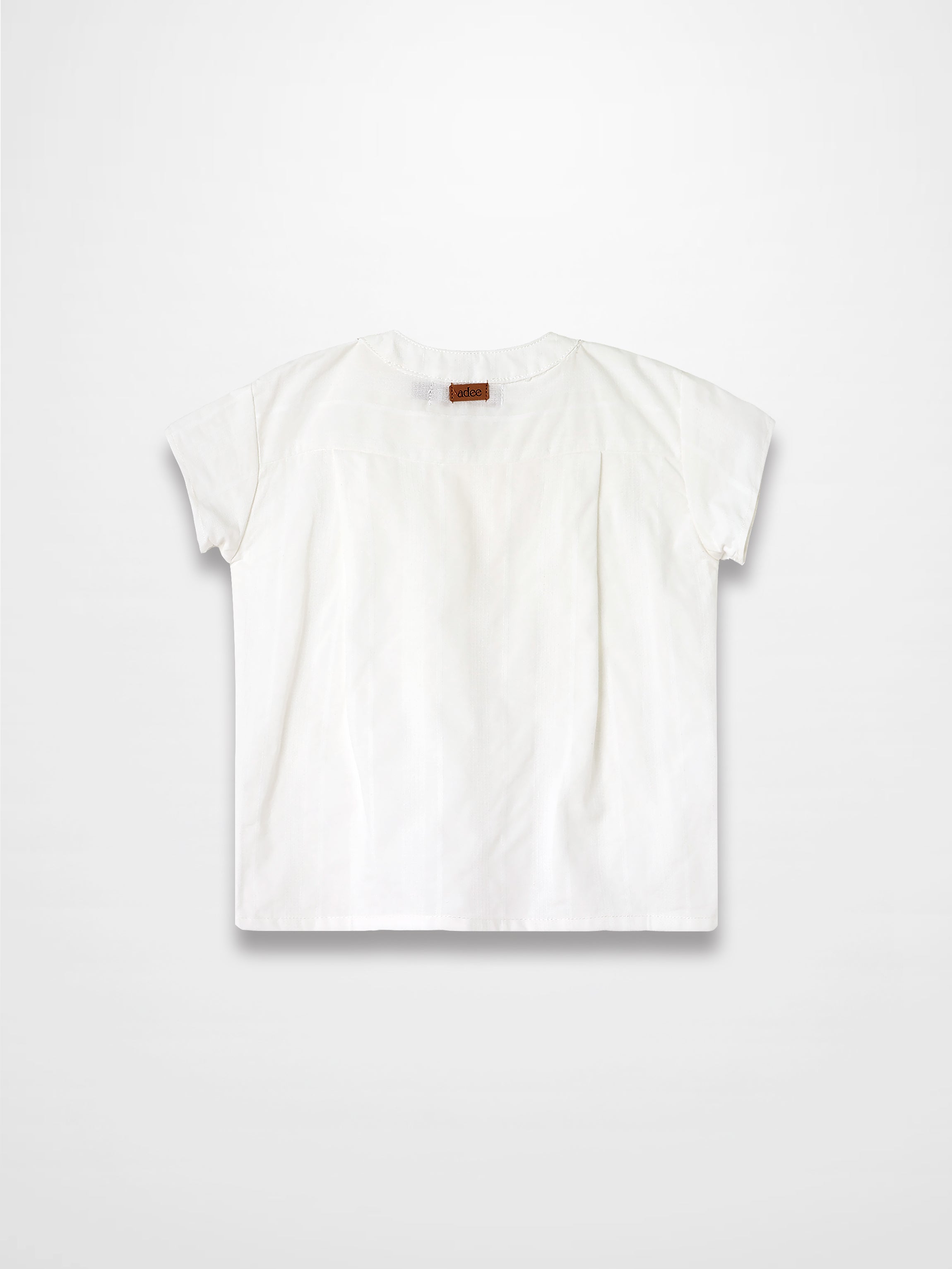 Textured White Cotton Shirt