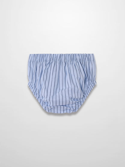 Striped Cotton Bloomers - Blue