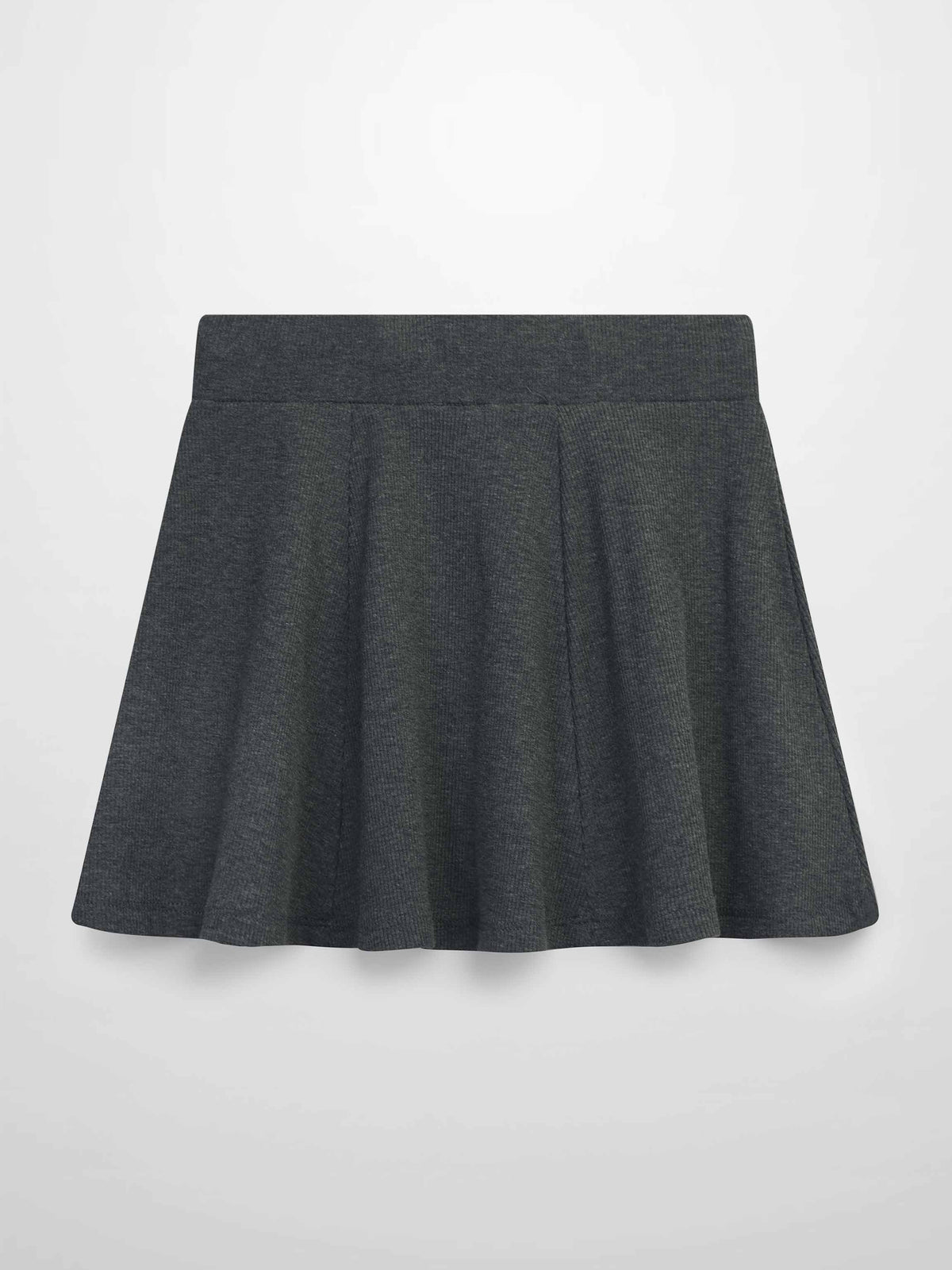 back of a grey circle skirt hot and cute 