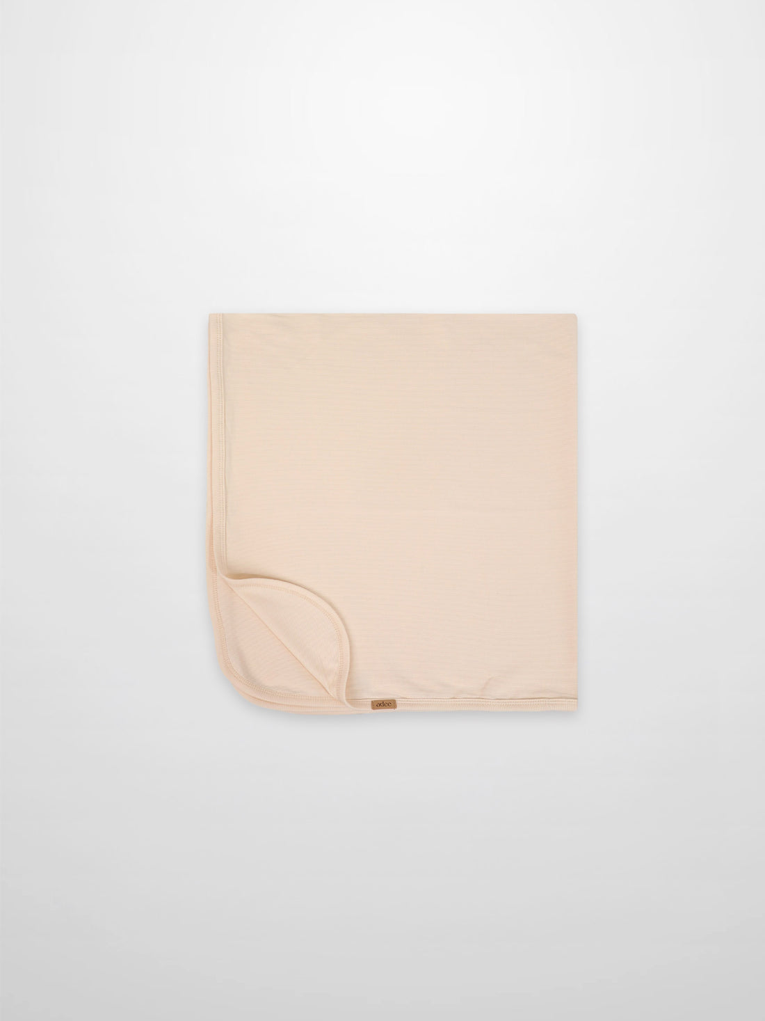 Thin Ribbed Blanket - Cream by Adee; unisex blanket with ribbed texture