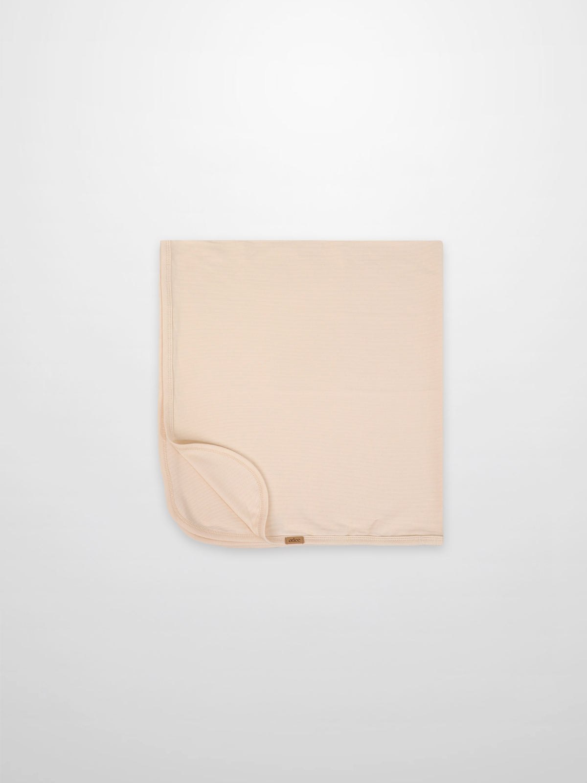 Thin Ribbed Blanket - Cream by Adee; unisex blanket with ribbed texture