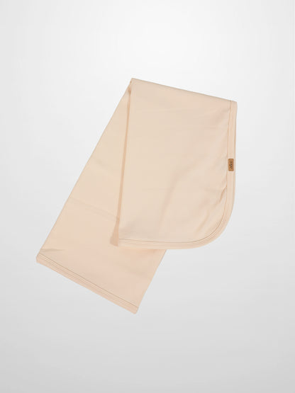 Thin Ribbed Blanket cream by Adee, unisex