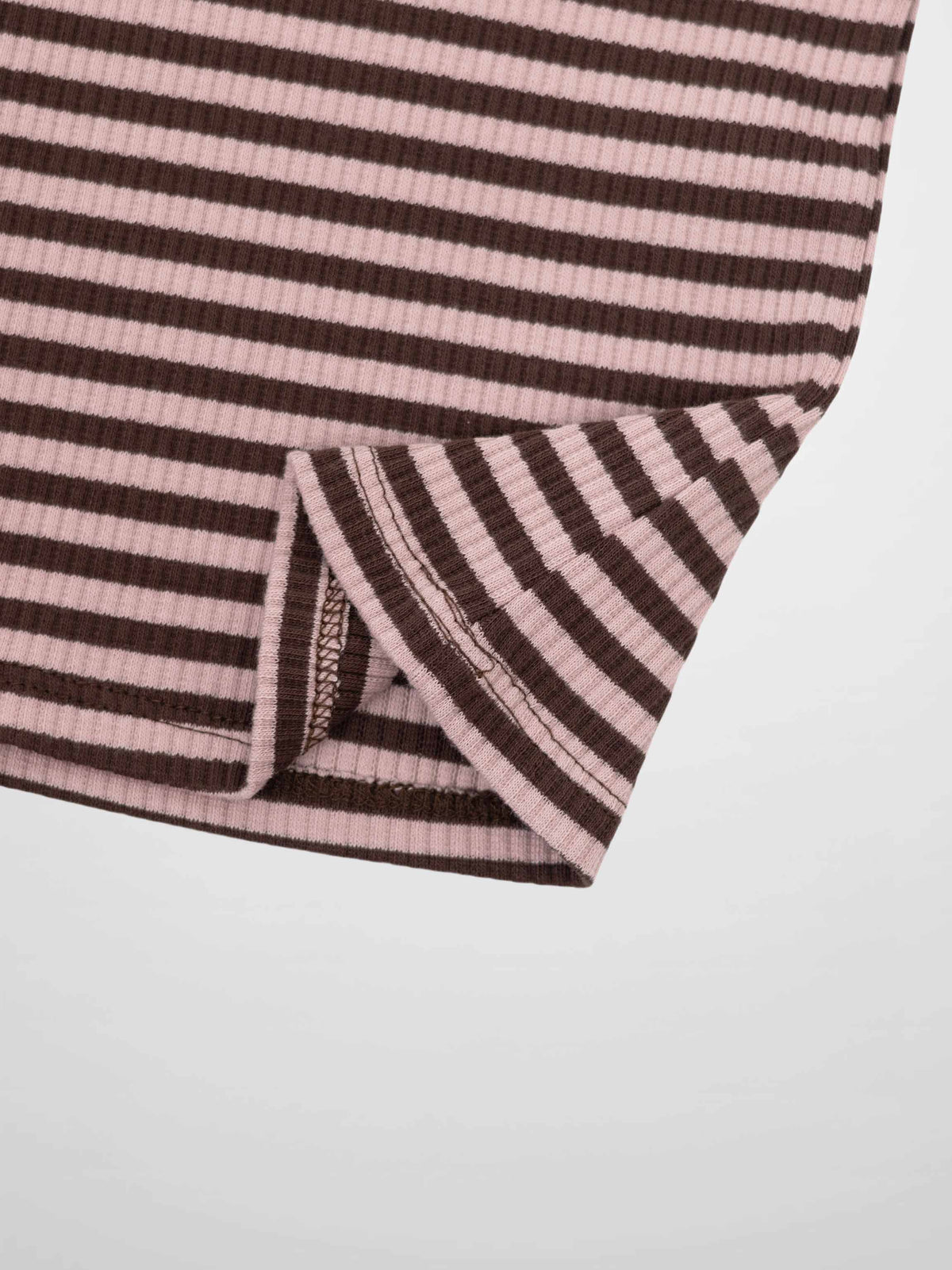 Striped mock-neck girls&