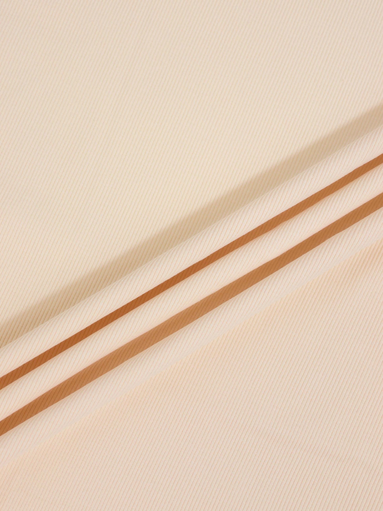 Thin Ribbed Beanie - Ivory