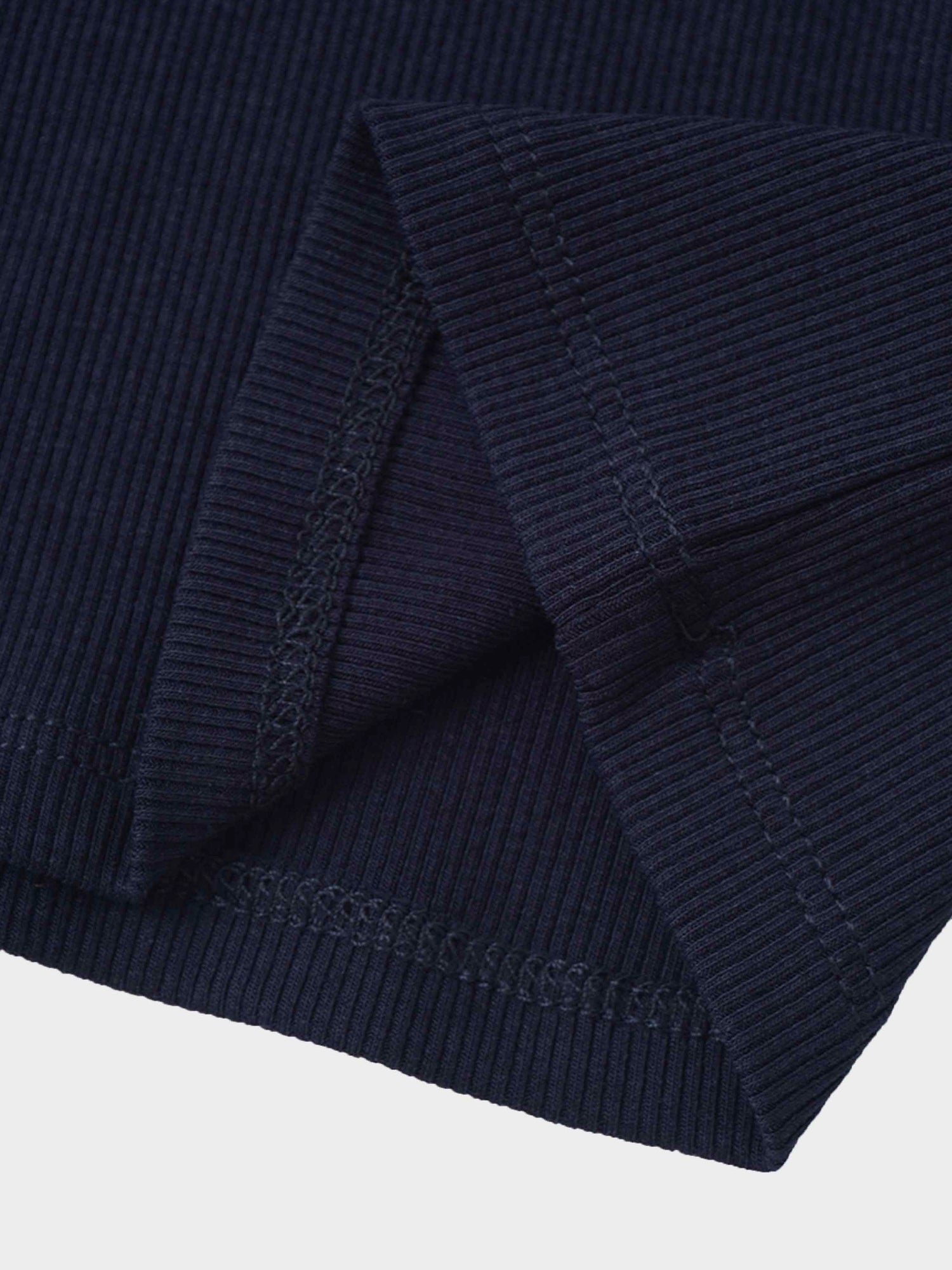Ribbed Legging Set with Hood - Navy