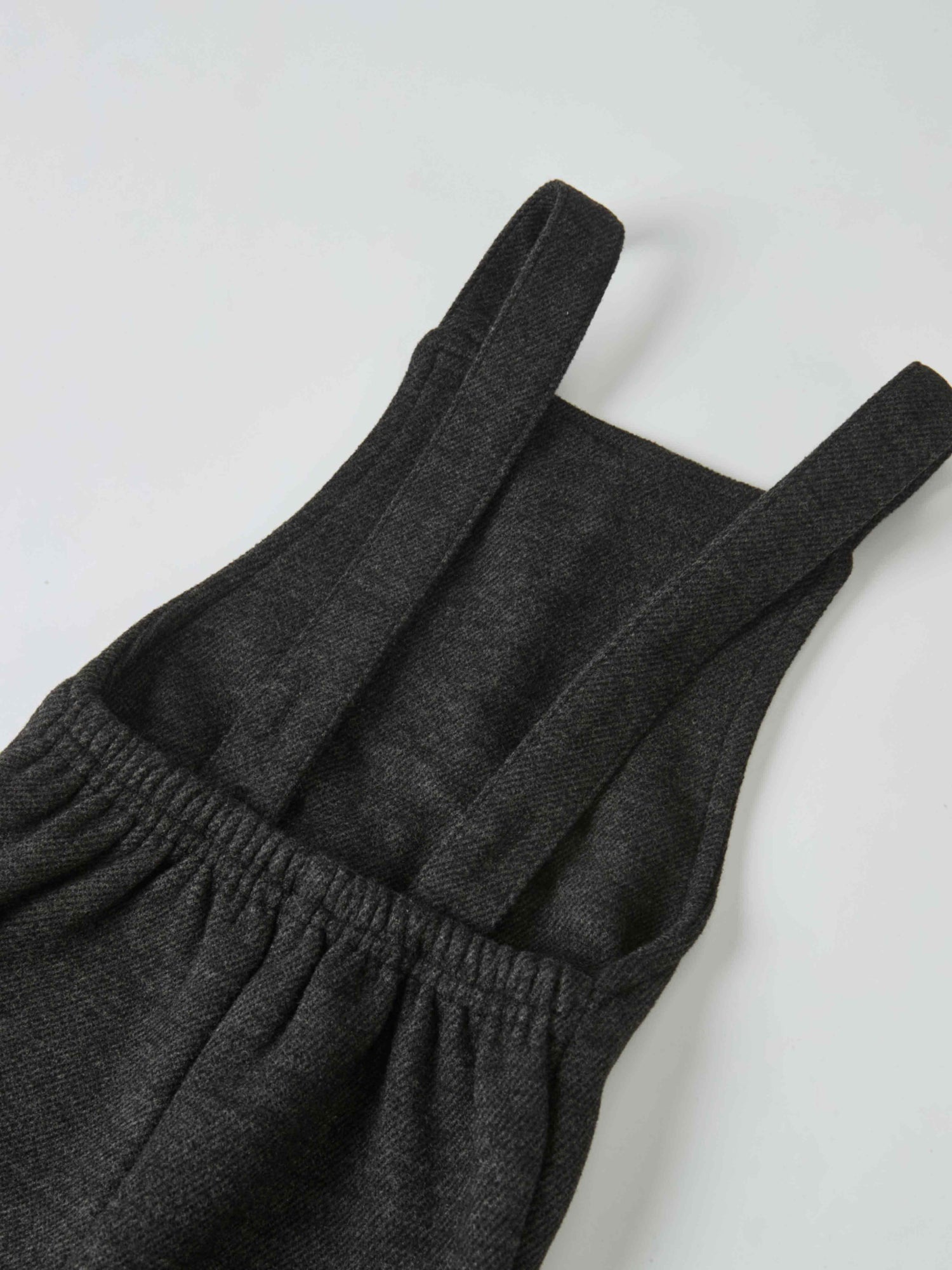 Textured Twill Overalls for boys in grey by Adee, dressy with shoulder straps
