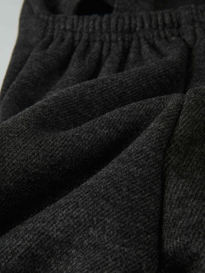 Textured twill overalls for boys in grey, fabric close-up detail