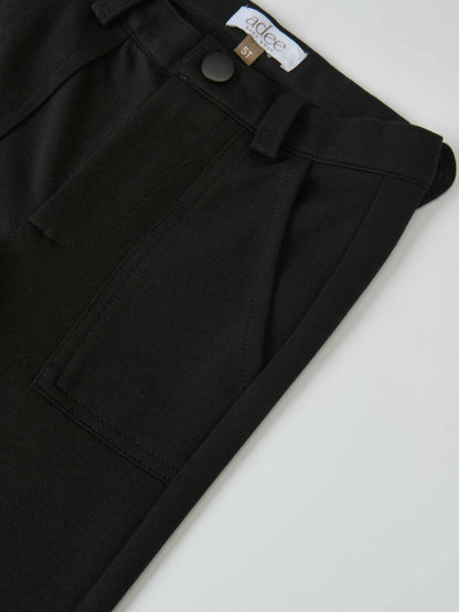Adee dress pants for boys, black dressy bottoms with belt loops and size 5T.
