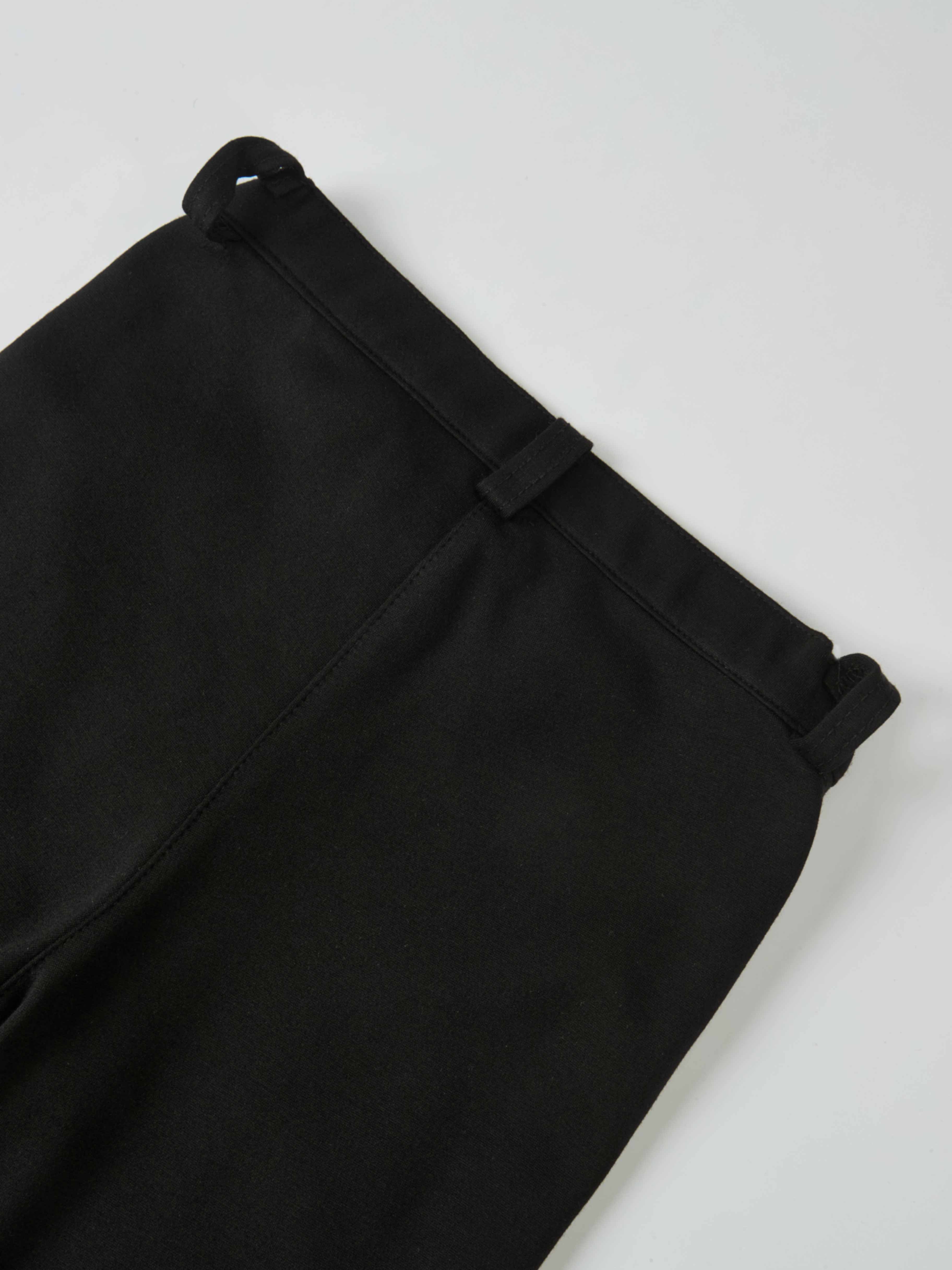 Dress pants for boys in black with belt loops for dressy occasions