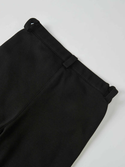 Dress pants for boys in black with belt loops for dressy occasions