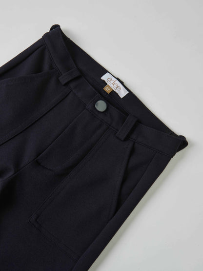 Dress pants navy, Adee brand, boys dressy bottoms with belt loops and front pockets